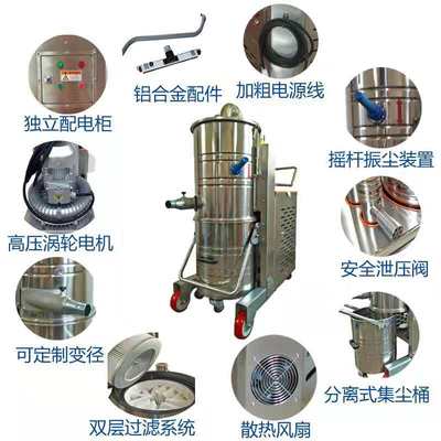 大型工業級吸塵器RL401 三相電重型工業吸塵器工廠